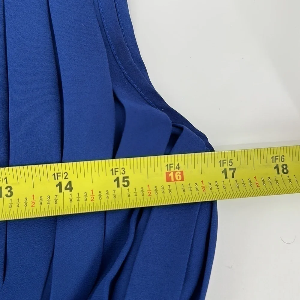 Balenciaga Silk Pink & Blue Color Block Pleated Dress Size FR38 = US 8